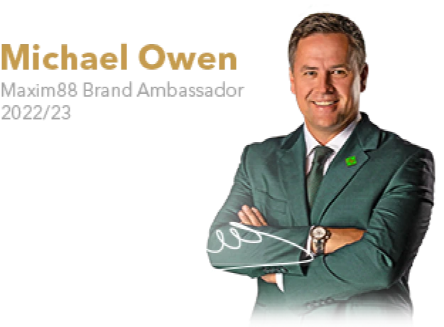 Michael Owen - Maxim88 Brand Ambassador